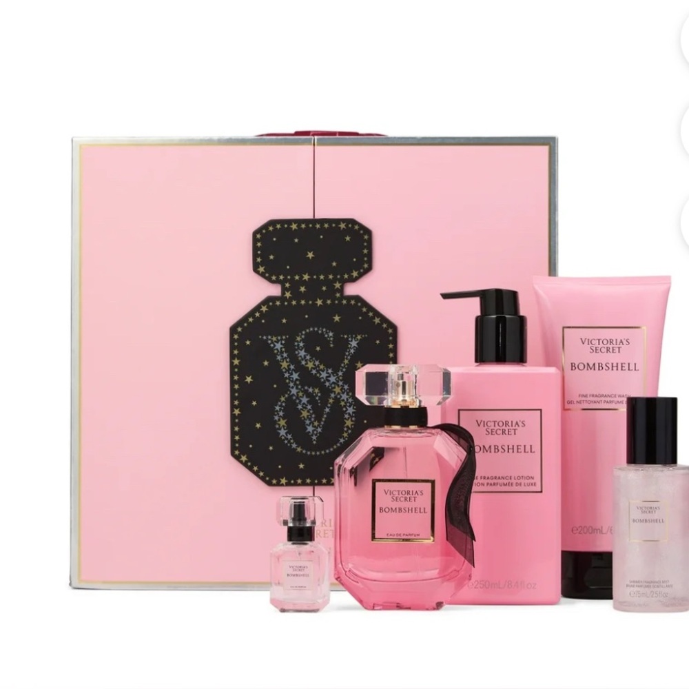 Victoria's Secret Bombshell Pink and Black Gift Box